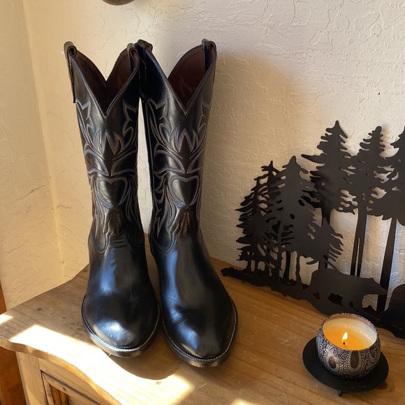 🎉NEW‼️ BILTRITE BLACK EMBROIDERED COWGIRL BOOTS‼️ - Picture 15 of 16